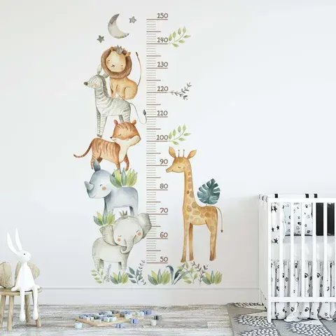 Wandtattoo Messlatte