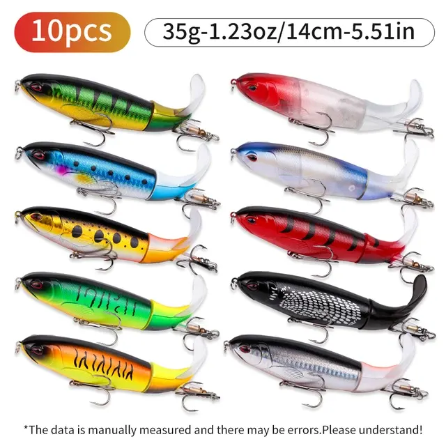 10 cm Fishing Lure Kit with Propeller Tail 2