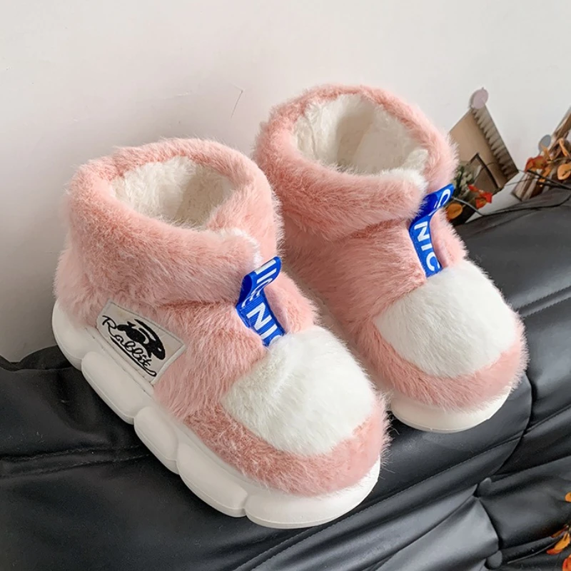 Frauen Winter Warme Schuhe Plüsch Futter Hausschuhe Paare 4