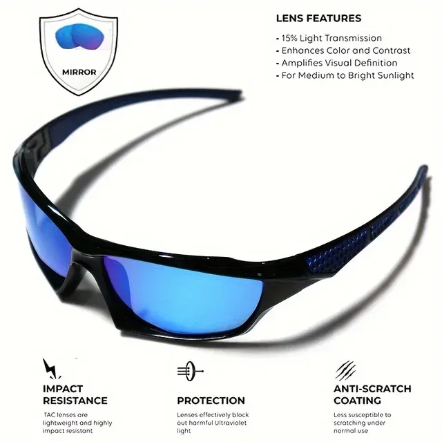 Polarized Men's Sport Sunglasses with Night Vision 4