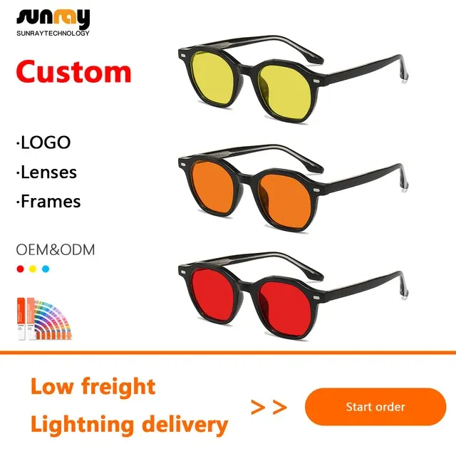 Retro Blue Light Blocking Acetate Glasses 2