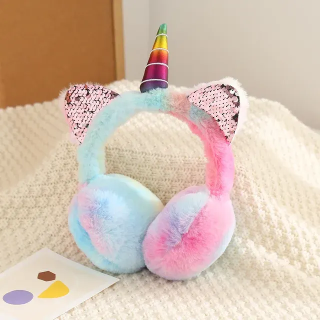 Süße Einhorn Ohren Schützer Kinder Katzen Schöne Abdeckung 2
