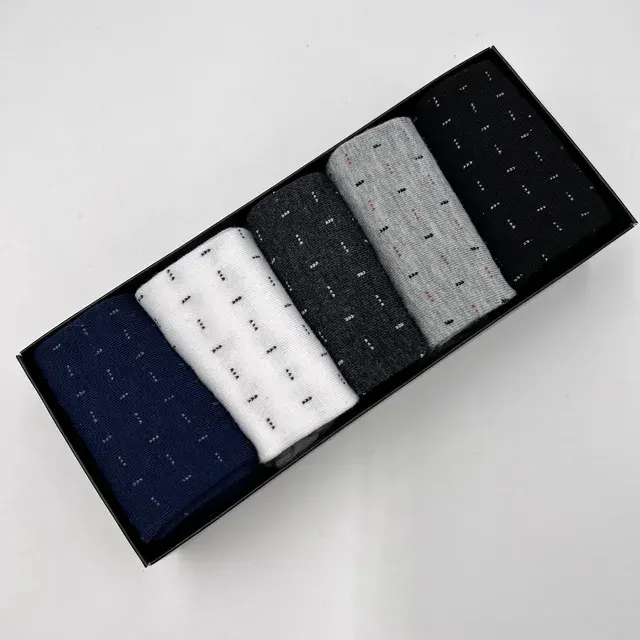 Classic Patterned Business Socks 5-Pack 3