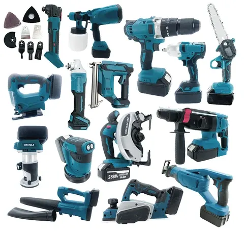 15-Piece Cordless Power Tool Set