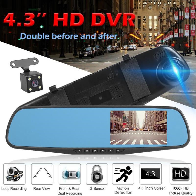 Touchscreen Mirror Dash Cam Dual Camera 2