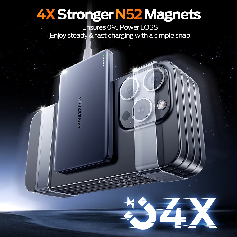 MOVESPEED S10 Slim Magnetic Power Bank 10000 mAh 2