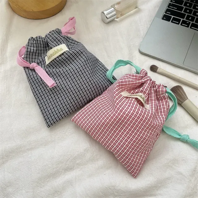 Plaid Cosmetic Bag 3