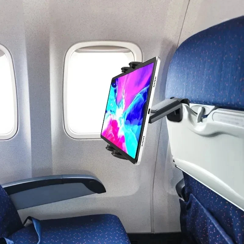 Flugzeug-Tablet-Halter Drehbarer Telefonständer 360-Grad-Drehung Langlebiger ABS-Kunststoff Einfache Installation 3