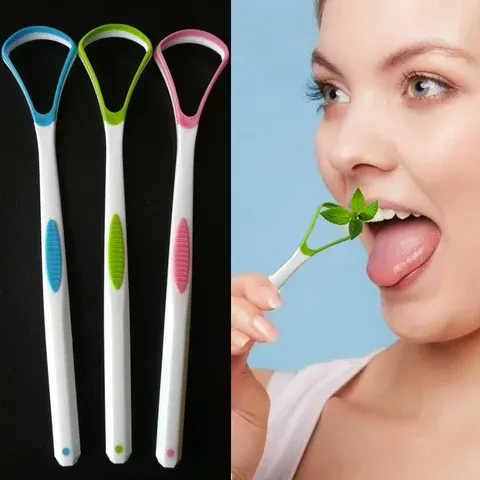 Portable Plastic Tongue Scraper