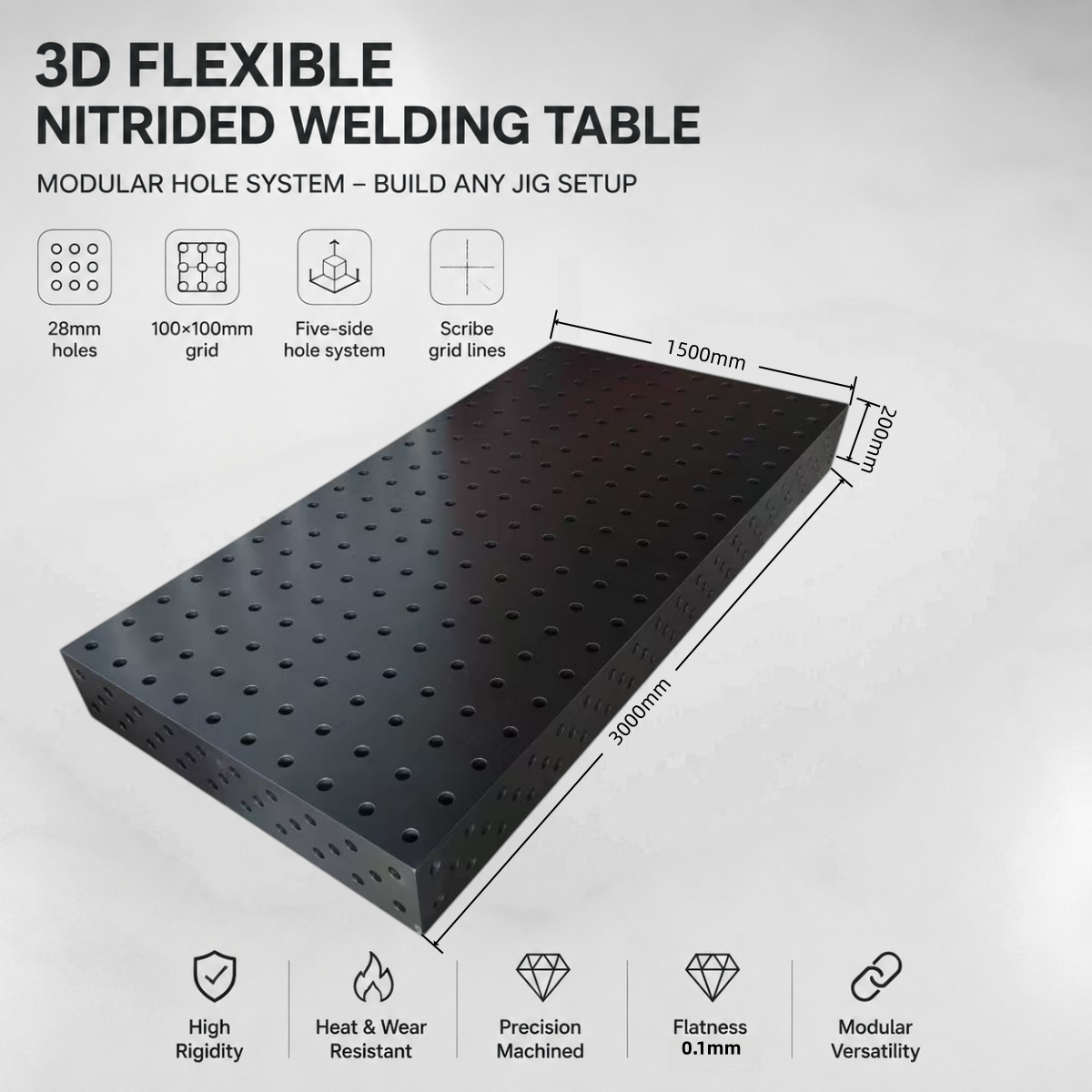 Flexible 3D-Lötstation aus Gusseisen 3