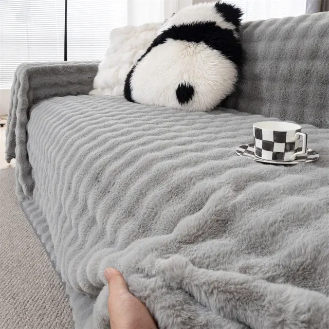 Faux Fur Sofa Cover 3