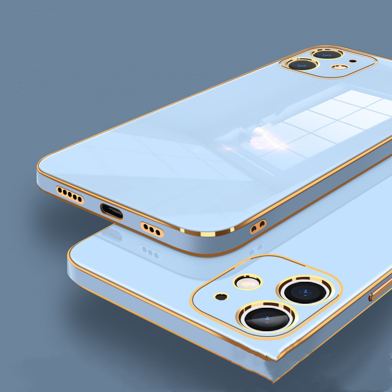 Phone Case Electroplated Glass Lens All-inclusive Protective Cover