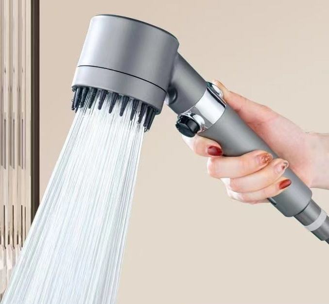 High-Pressure Handheld Shower Head, 3 Modes 4