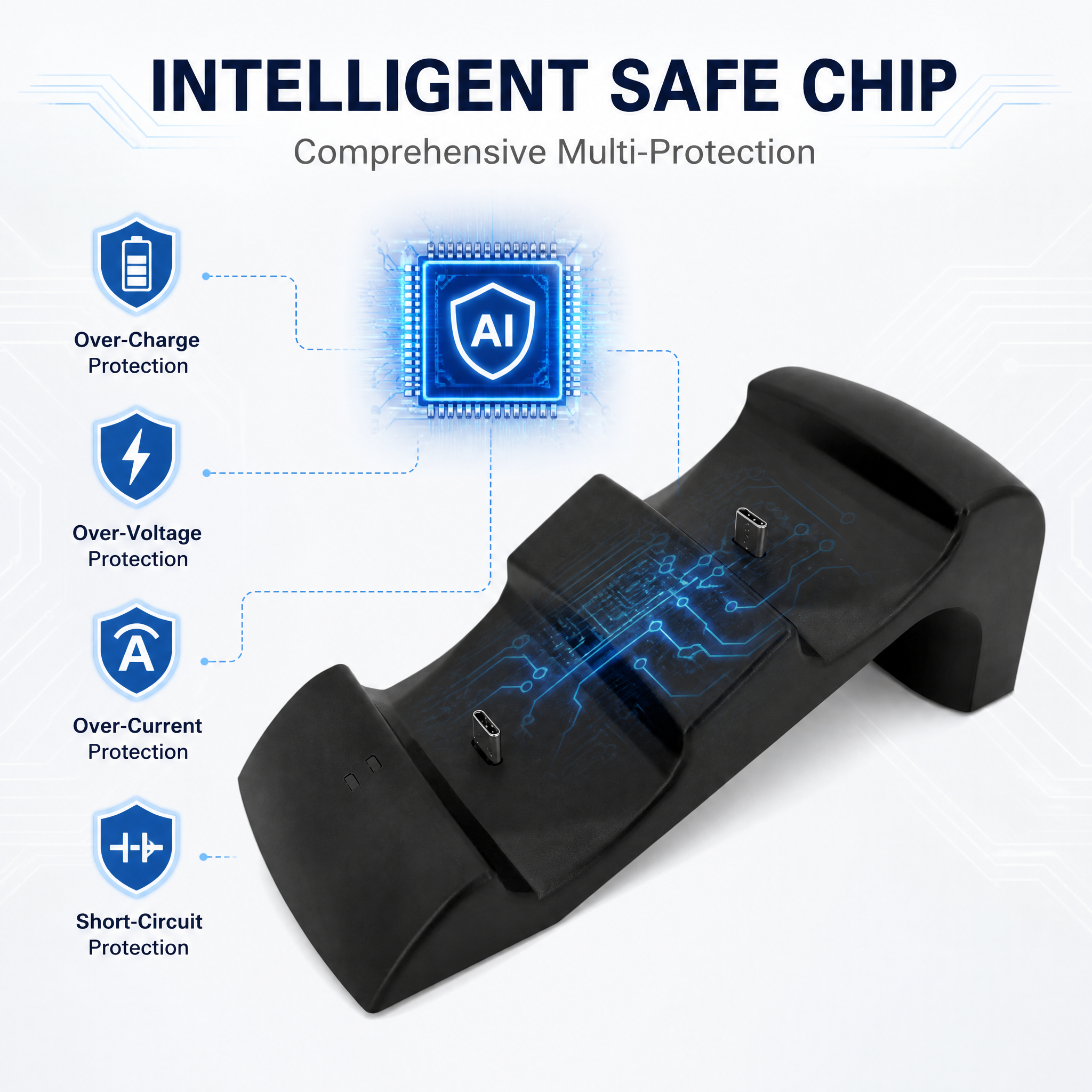 DualSense Dock with Overcharge Protection 3