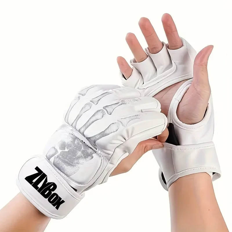 Half-Finger PU Boxing Gloves, Muay Thai 4