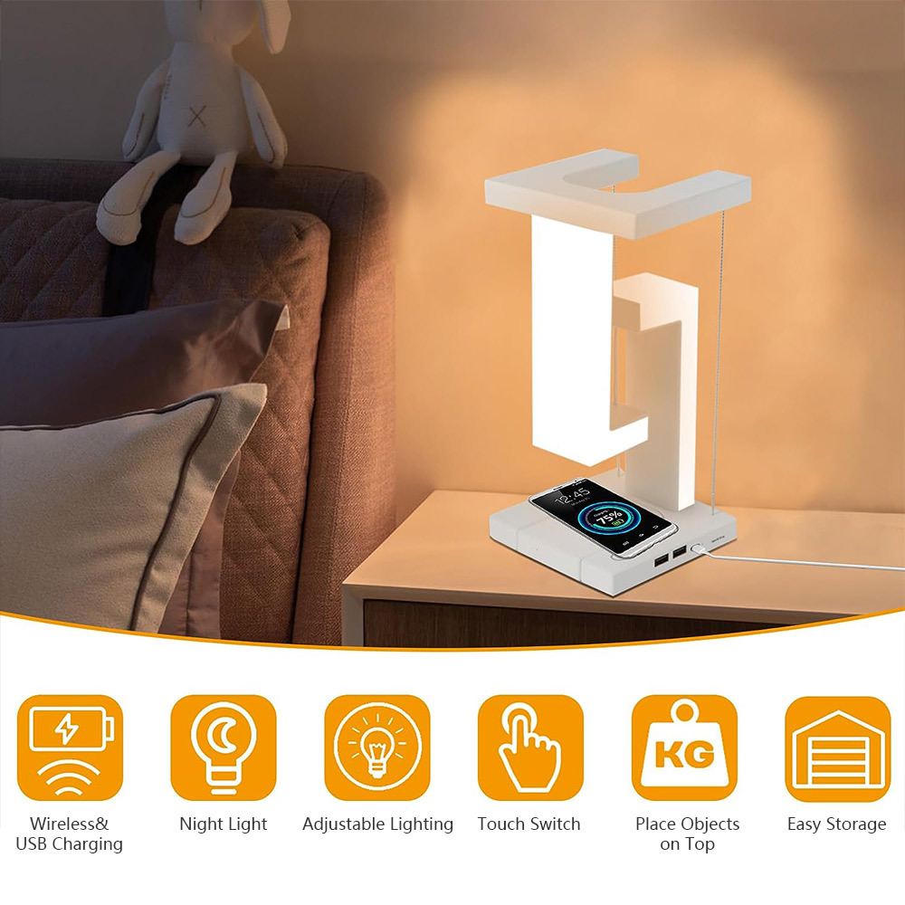 Levitating LED Desk Lamp with Touch Control 2