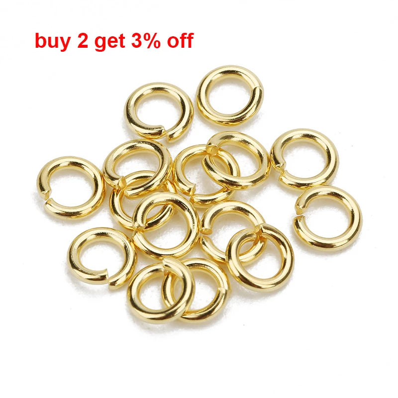 1Box 3-10mm Mixed Edelstahl Offene Binderinge Split Ringe 2