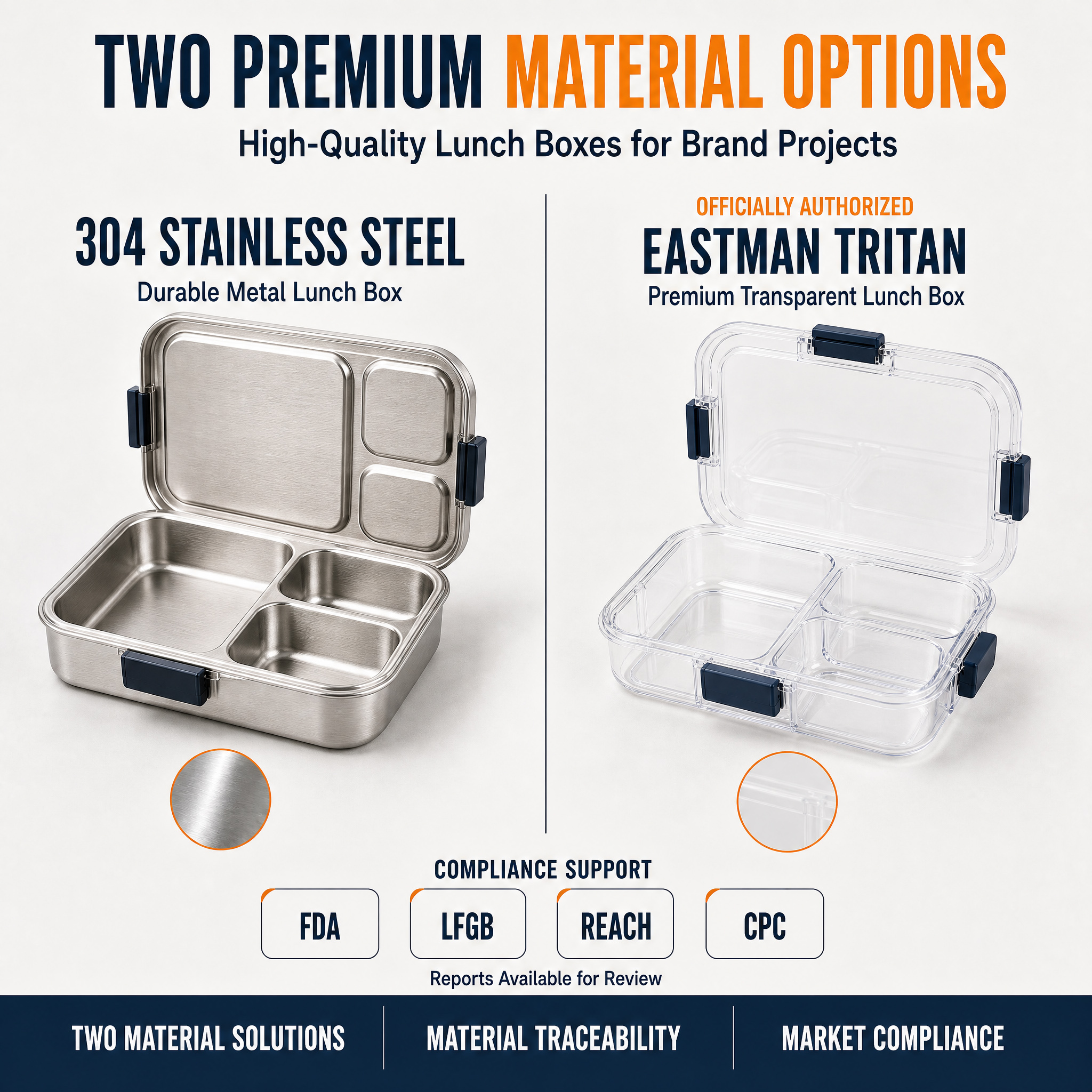 Leak-Proof Stainless Steel Kids Lunch Box 4