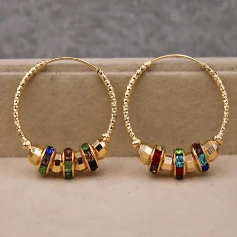 Bohemian Colorful Beaded Statement Earrings