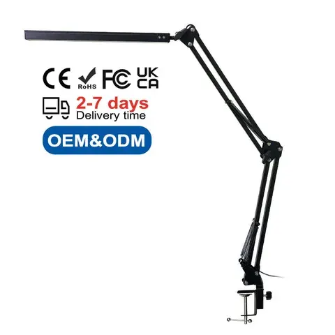 Dimmable LED Metal Clip-On Desk Lamp