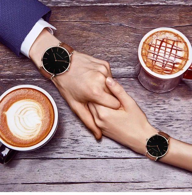 Wasserdichte minimalistische Unisex-Quarzuhr 3