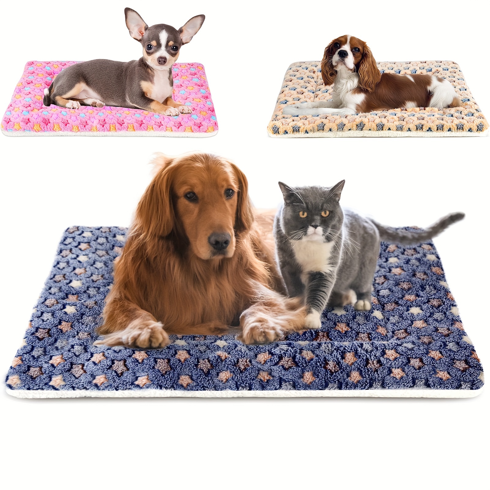 Reversible Fleece Dog Crate Mat