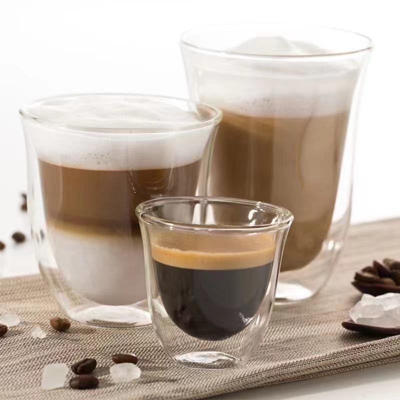 Double-Wall Dishwasher-Safe Glass Coffee Cup 240ml 2
