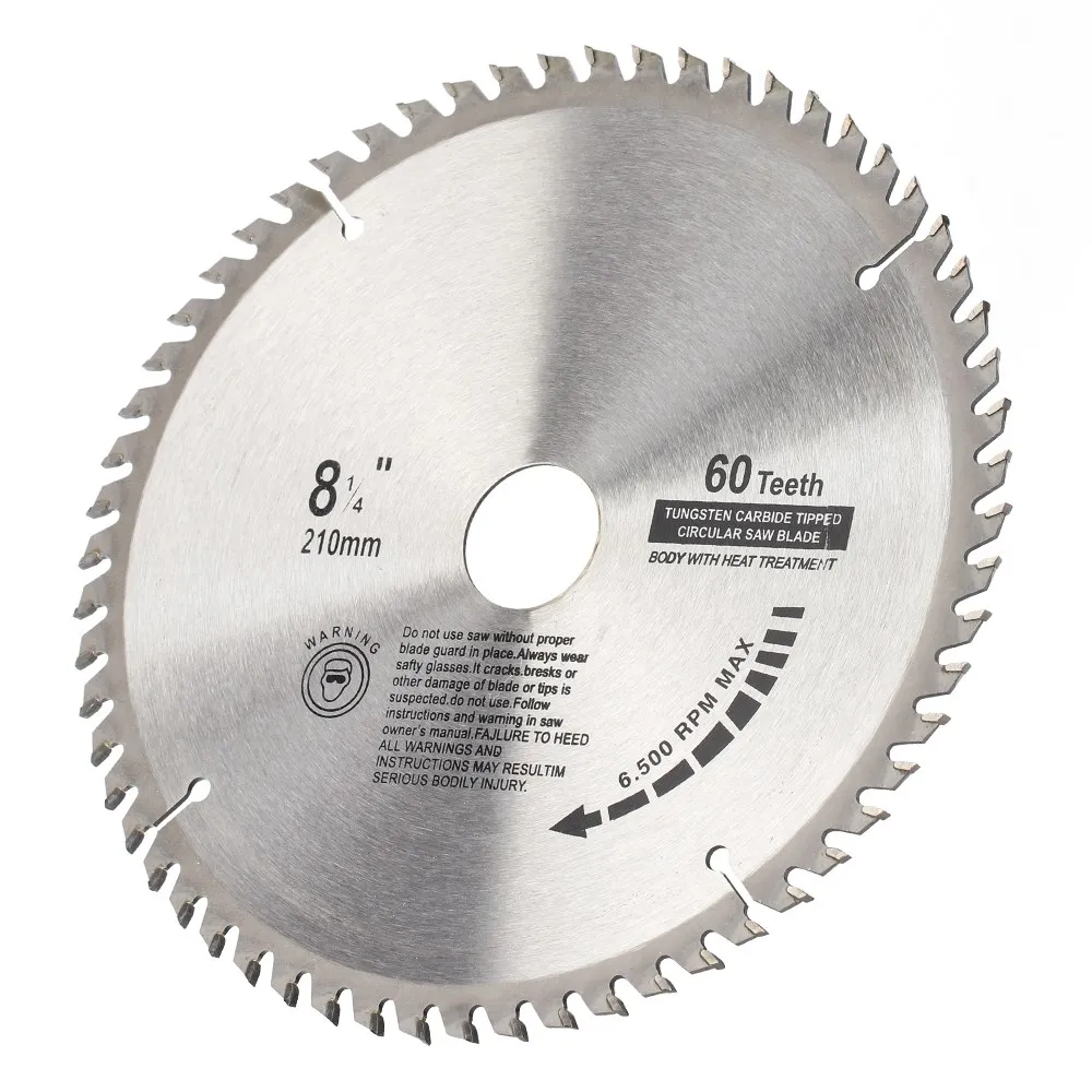 Hartmetall-Kreissägeblatt 210 mm für Holz