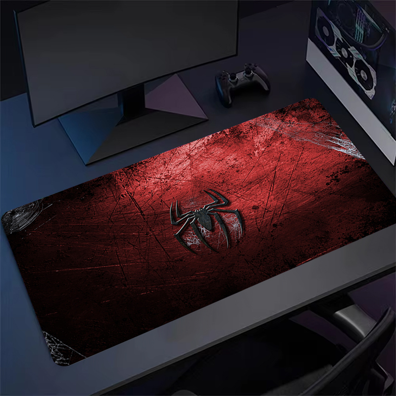 Black and Red Spider Desk Mat XL Large