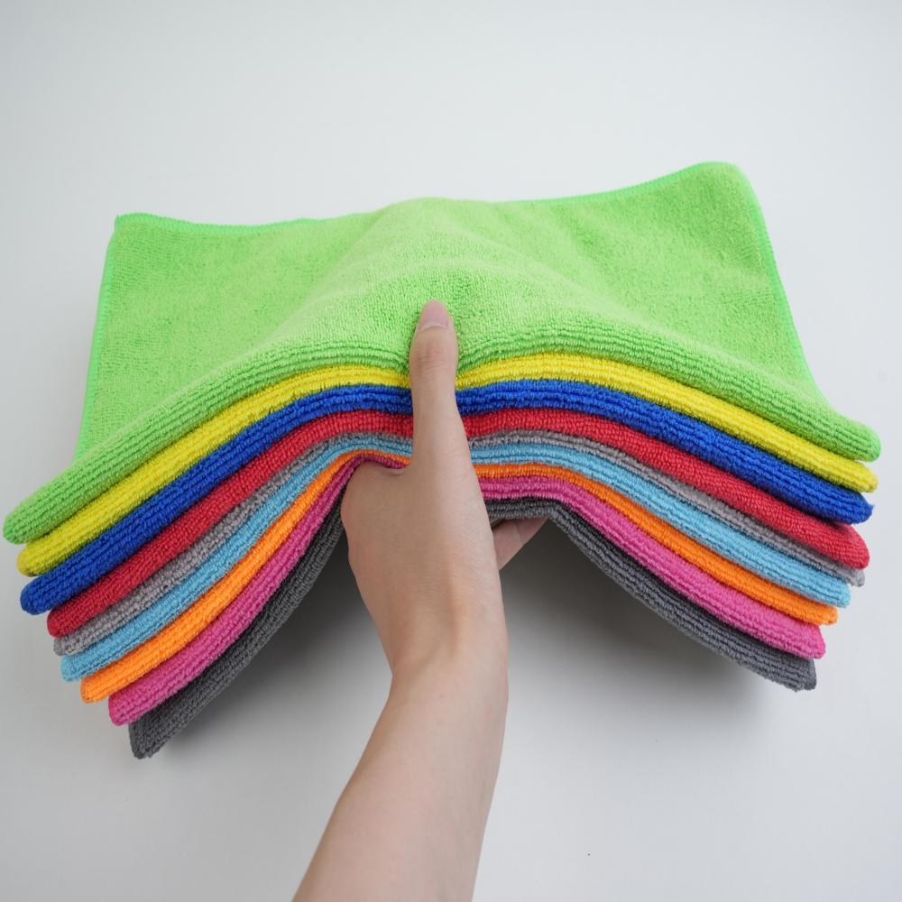 Colorful Microfiber Car Wash Cloths, 300 gsm 2