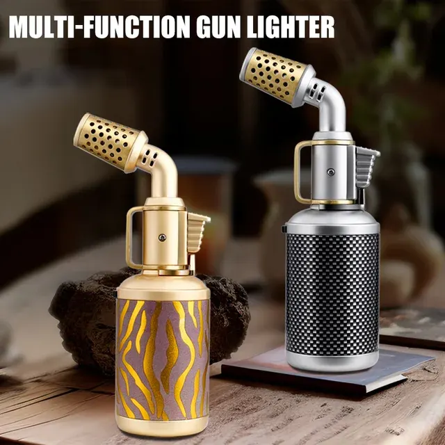 Windproof Cigar Torch Lighter, Blue Flame 4