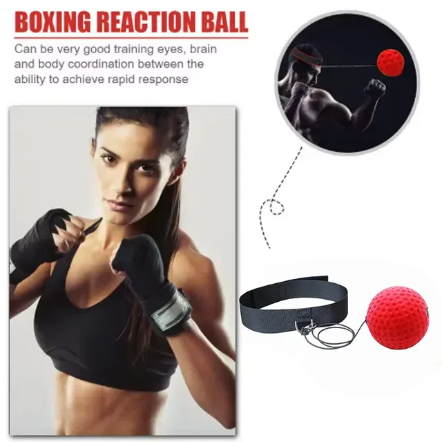 Kids Boxing Reflex Ball with Headband 2