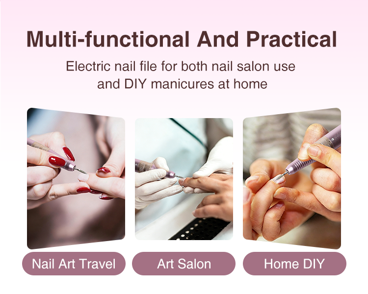 Professional Manicure Nail Drill Machine 35000rpm Salon Portable 3