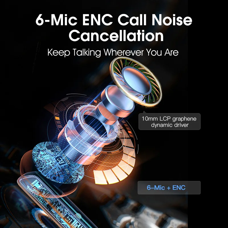 QCY HT05 Melobuds ANC Kabellose Ohrhörer 40dB Multi-Modus 4