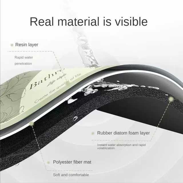 Diatom Mud Printed Kitchen Floor Mat 3