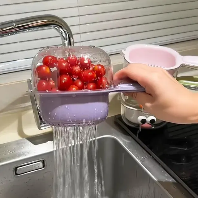 Double-Layer Hanging Fruit Washing Basket 2