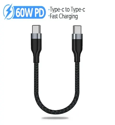 Kurzes 65W USB-C-Schnellladekabel