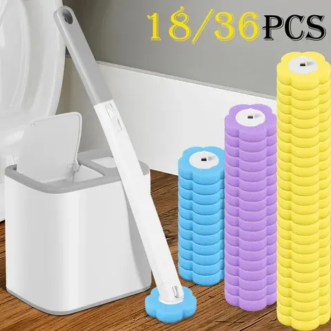 Long-Handle Toilet Brush with Refills