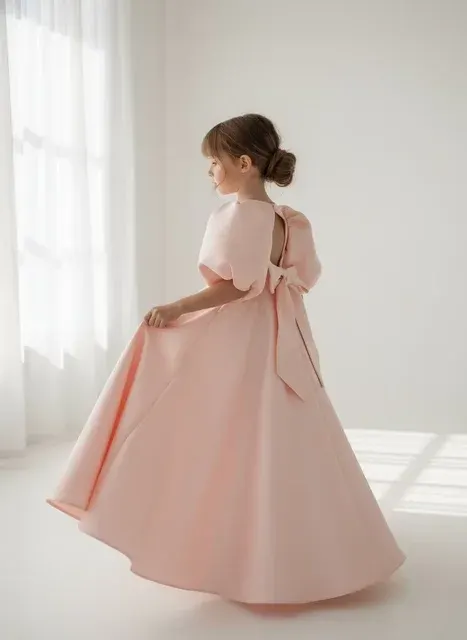 Blumenmädchenkleid Weiß 2