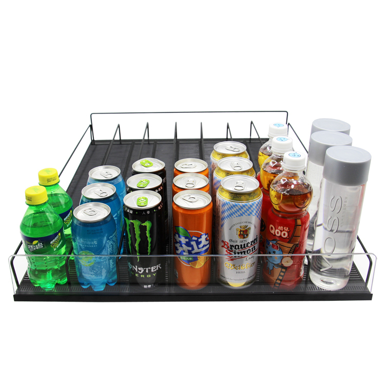 Auto-feed Acrylic Eco-Friendly 40L Refrigerator Bottle Display Shelf 3