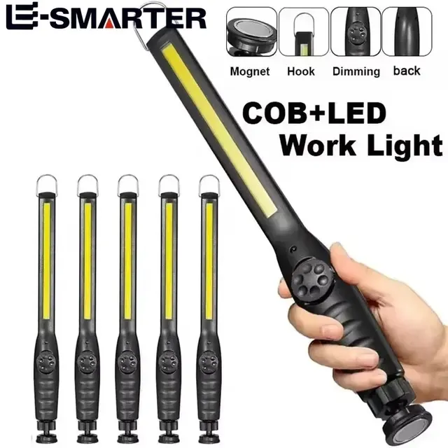 Rechargeable Magnetic COB Work Light, Dimmable 2