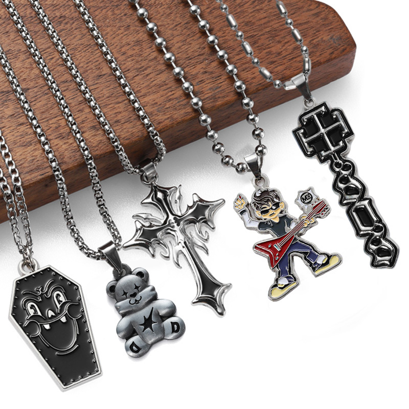 Fashion Pendant Necklace Women Mens Chain 3d Stainless