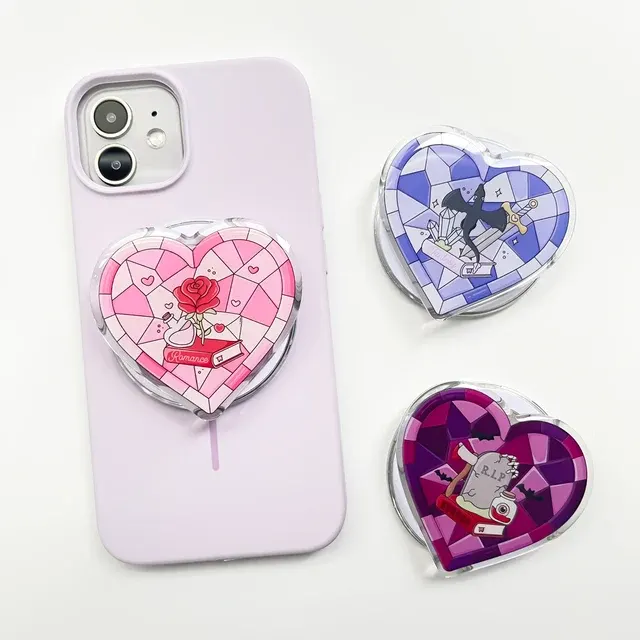 Magnetic Phone Grip with Foldable Stand 3