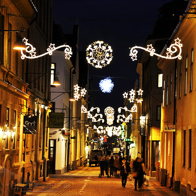IP65 LED-Straßenlichter als Weihnachtsdeko Rot 3
