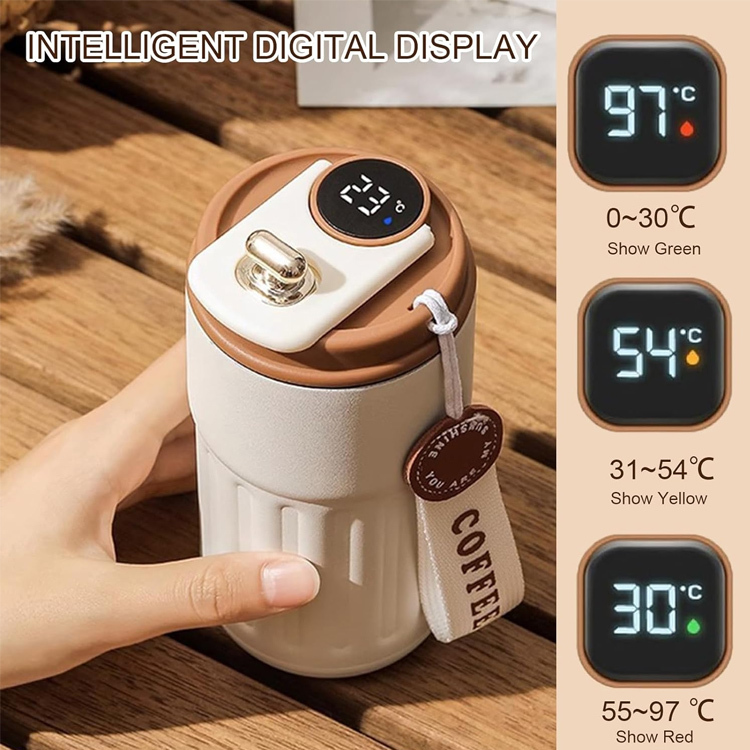 Smart LED Display Thermo Travel Mug 450ml 2
