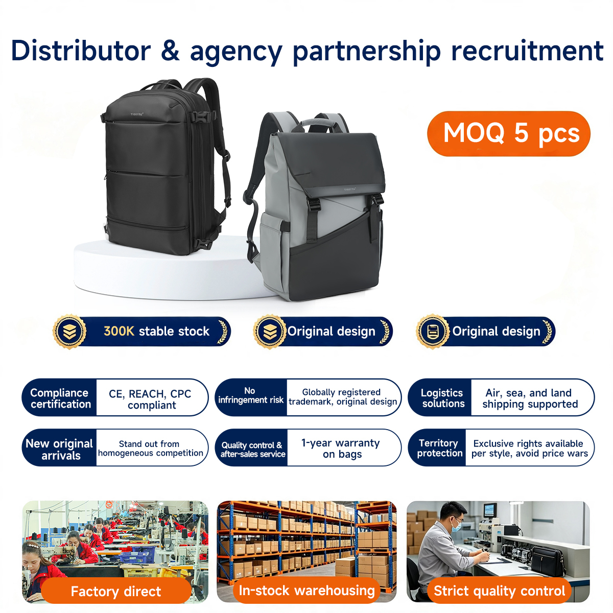 Large Laptop Backpack with USB Port 2