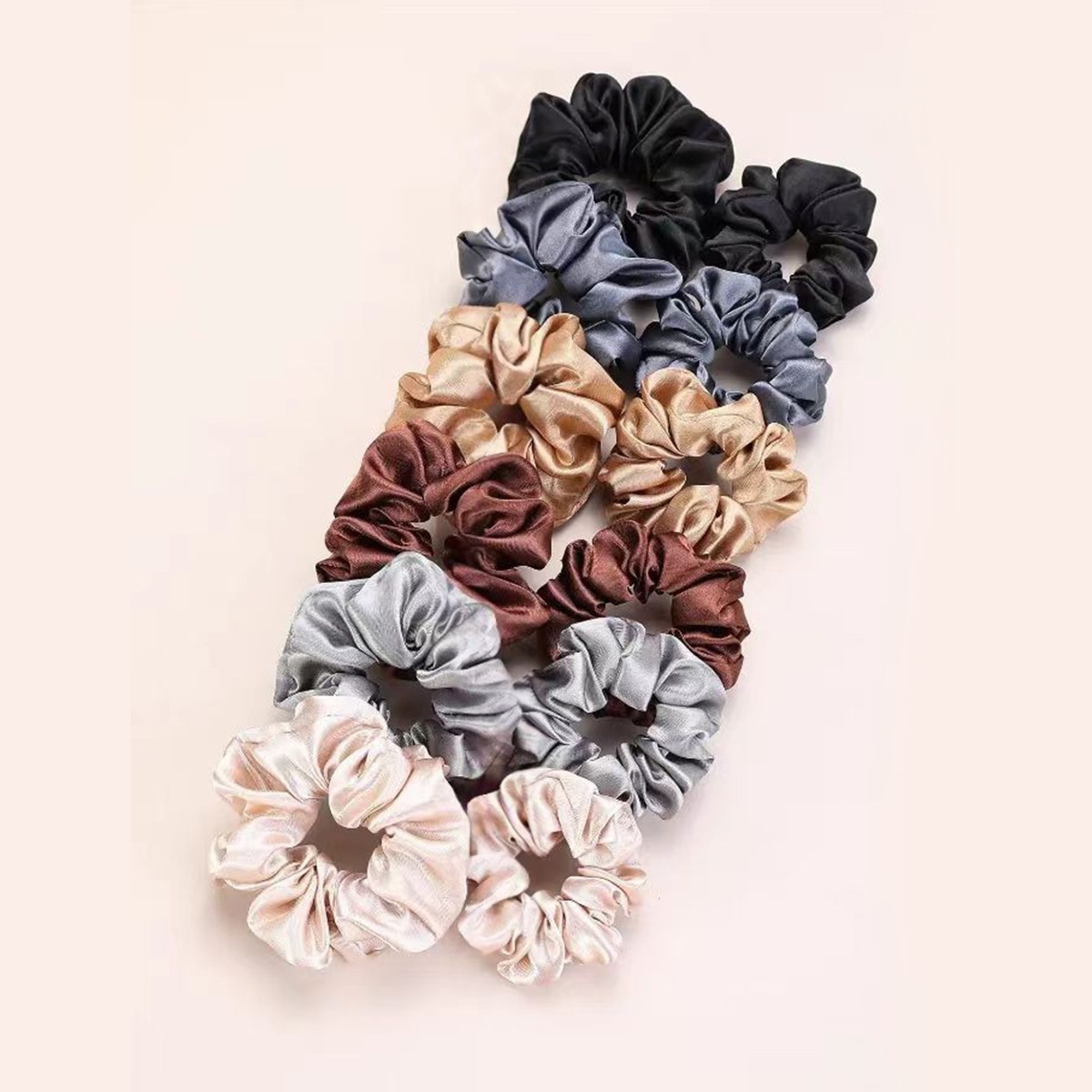 12-Piece Satin Hair Ties Set 3