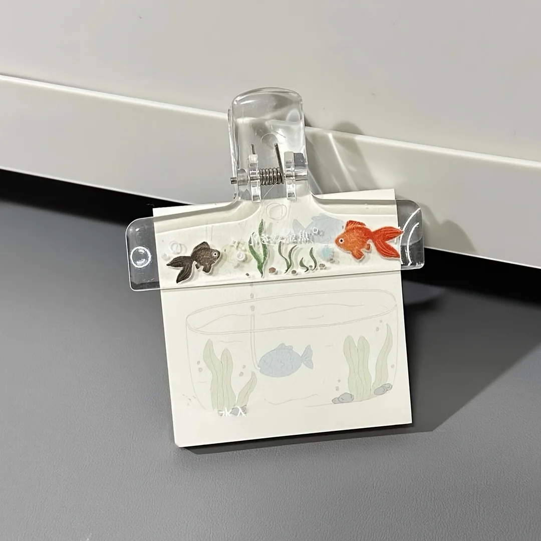1 Stück Transparenter Acryl-Goldfischhalter – Niedliche Aquariumdekoration Rutschfester 4