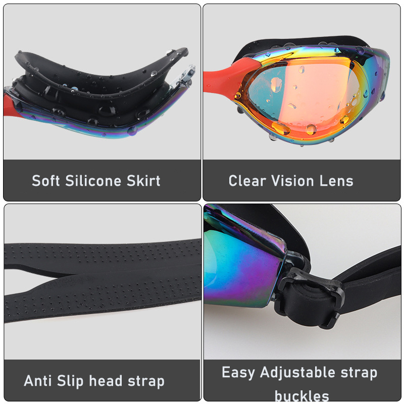 Schwimmbrille-Set mit Ohrstöpseln und Nasenklemme 4