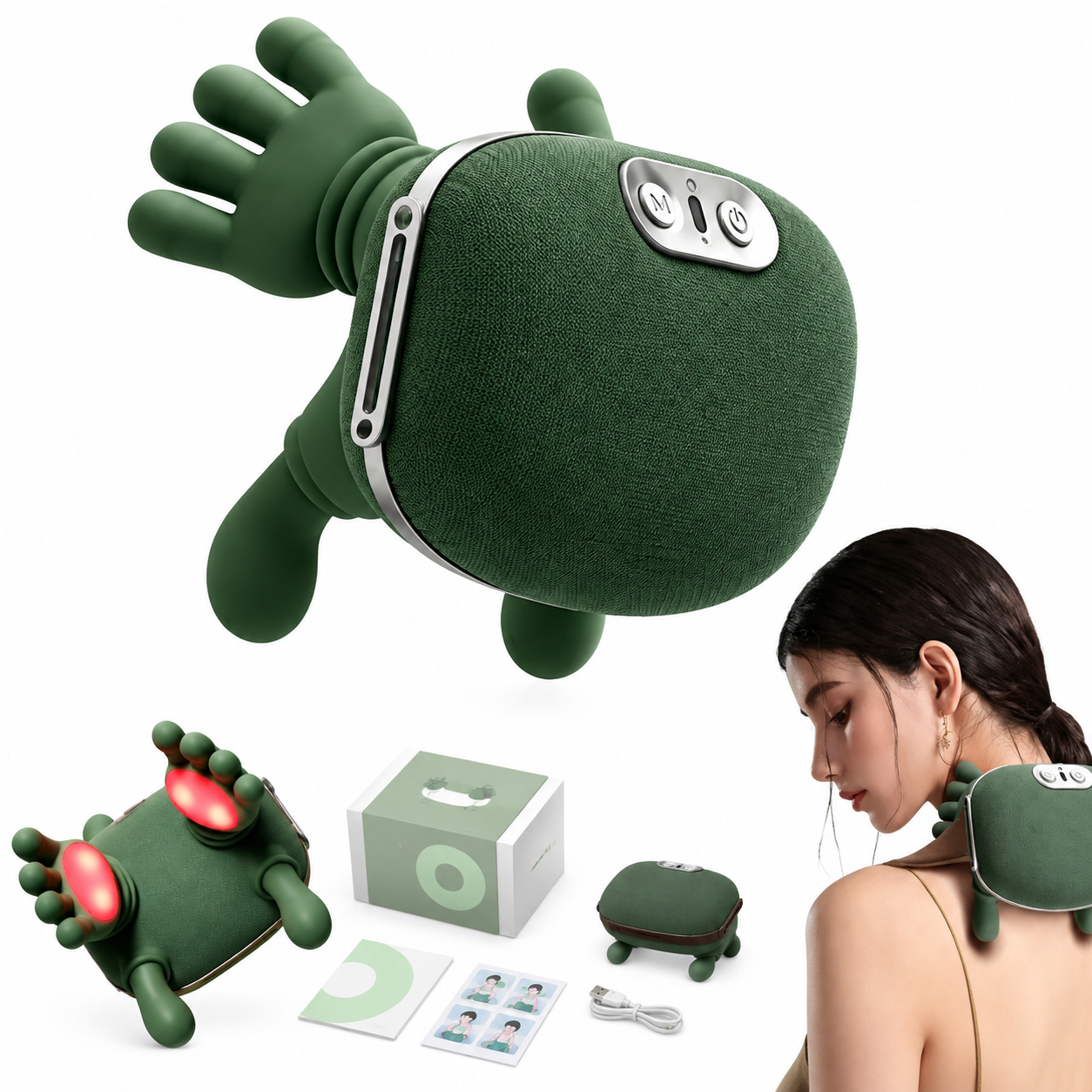 Electric Neck Shoulder Massager Portable Body Massage Machine